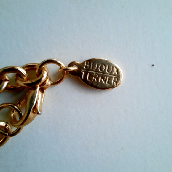 Vtg Double Shamrock Necklace Bijoux Terner - Picture 5 of 7